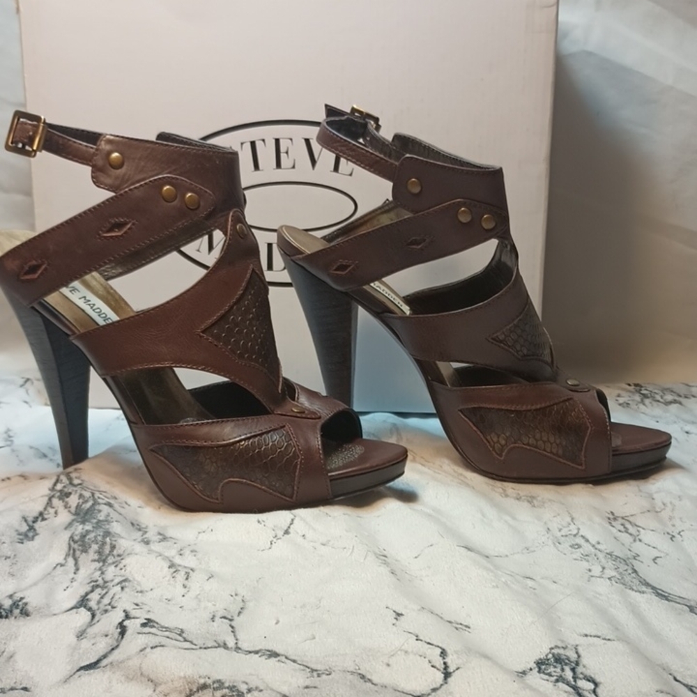 Steve Madden Brown Women's Heeled Sandals